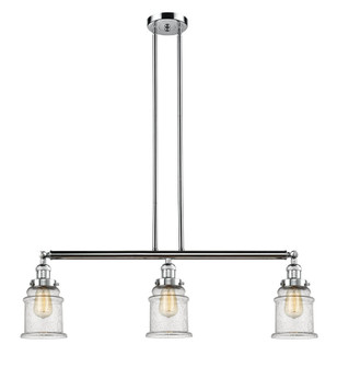 Canton - 3 Light - 39 inch - Polished Chrome - Stem Hung - Adjustable Island Light (3442|213-PC-G184-LED)