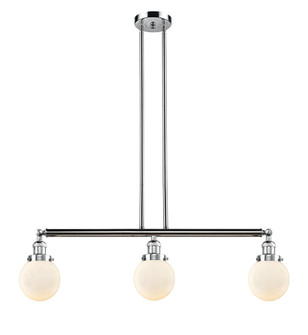 Beacon - 3 Light - 39 inch - Polished Chrome - Stem Hung - Adjustable Island Light (3442|213-PC-G201-6-LED)