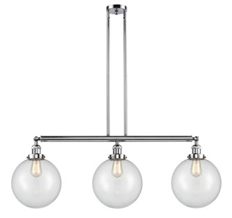 Beacon - 3 Light - 42 inch - Polished Chrome - Stem Hung - Adjustable Island Light (3442|213-PC-G202-10)