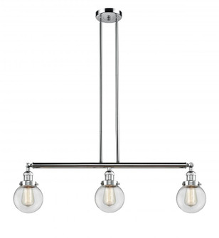 Beacon - 3 Light - 39 inch - Polished Chrome - Stem Hung - Island Light (3442|213-PC-G202-6)