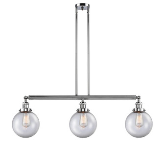 Beacon - 3 Light - 41 inch - Polished Chrome - Stem Hung - Adjustable Island Light (3442|213-PC-G202-8)