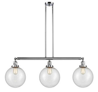 Beacon - 3 Light - 42 inch - Polished Chrome - Stem Hung - Adjustable Island Light (3442|213-PC-G204-10-LED)