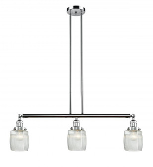 Colton - 3 Light - 38 inch - Polished Chrome - Stem Hung - Island Light (3442|213-PC-G302)