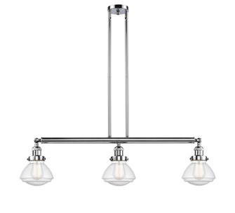 Olean - 3 Light - 39 inch - Polished Chrome - Stem Hung - Adjustable Island Light (3442|213-PC-G324-LED)