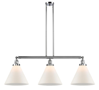Cone - 3 Light - 44 inch - Polished Chrome - Stem Hung - Adjustable Island Light (3442|213-PC-G41-L)