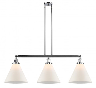 Cone - 3 Light - 44 inch - Polished Chrome - Stem Hung - Adjustable Island Light (3442|213-PC-G41-L-LED)