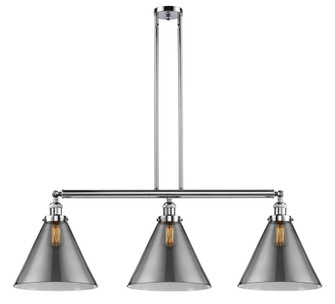 Cone - 3 Light - 44 inch - Polished Chrome - Stem Hung - Adjustable Island Light (3442|213-PC-G43-L)