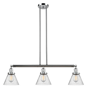 Cone - 3 Light - 40 inch - Polished Chrome - Stem Hung - Adjustable Island Light (3442|213-PC-G44)