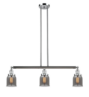 Bell - 3 Light - 38 inch - Polished Chrome - Stem Hung - Adjustable Island Light (3442|213-PC-G53)