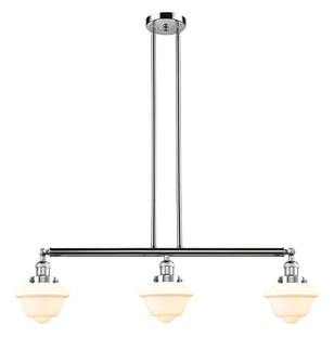 Oxford - 3 Light - 40 inch - Polished Chrome - Stem Hung - Adjustable Island Light (3442|213-PC-G531)