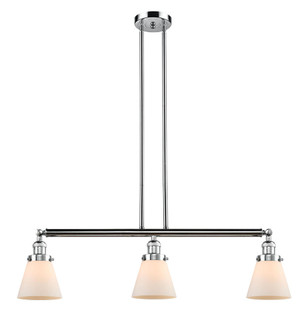 Cone - 3 Light - 39 inch - Polished Chrome - Stem Hung - Adjustable Island Light (3442|213-PC-G61-LED)