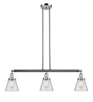 Cone - 3 Light - 39 inch - Polished Chrome - Stem Hung - Adjustable Island Light (3442|213-PC-G62)