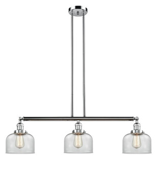 Bell - 3 Light - 41 inch - Polished Chrome - Stem Hung - Adjustable Island Light (3442|213-PC-G72-LED)