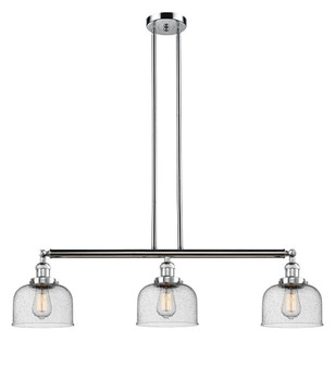 Bell - 3 Light - 41 inch - Polished Chrome - Stem Hung - Adjustable Island Light (3442|213-PC-G74-LED)