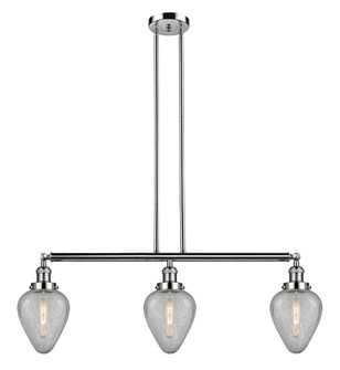 Geneseo - 3 Light - 38 inch - Polished Nickel - Stem Hung - Adjustable Island Light (3442|213-PN-G165-LED)