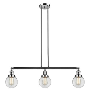 Beacon - 3 Light - 39 inch - Polished Nickel - Stem Hung - Adjustable Island Light (3442|213-PN-G202-6-LED)
