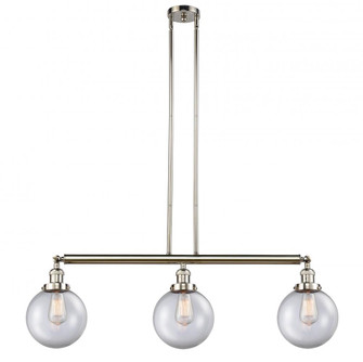 Beacon - 3 Light - 41 inch - Polished Nickel - Stem Hung - Island Light (3442|213-PN-G202-8)