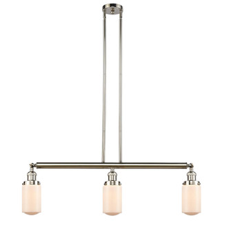 Dover - 3 Light - 37 inch - Polished Nickel - Stem Hung - Adjustable Island Light (3442|213-PN-G311)