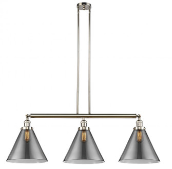 Cone - 3 Light - 44 inch - Polished Nickel - Stem Hung - Island Light (3442|213-PN-G43-L)