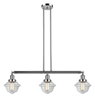 Oxford - 3 Light - 40 inch - Polished Nickel - Stem Hung - Adjustable Island Light (3442|213-PN-G532-LED)