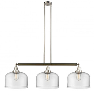 Bell - 3 Light - 42 inch - Polished Nickel - Stem Hung - Adjustable Island Light (3442|213-PN-G72-L-LED)