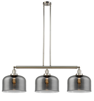 Bell - 3 Light - 42 inch - Polished Nickel - Stem Hung - Adjustable Island Light (3442|213-PN-G73-L)