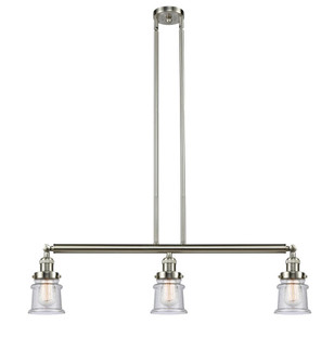 Canton - 3 Light - 39 inch - Brushed Satin Nickel - Stem Hung - Adjustable Island Light (3442|213-SN-G184S)