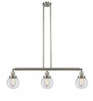 Beacon - 3 Light - 39 inch - Brushed Satin Nickel - Stem Hung - Island Light (3442|213-SN-G202-6)