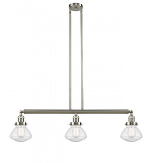 Olean - 3 Light - 39 inch - Brushed Satin Nickel - Stem Hung - Island Light (3442|213-SN-G324)