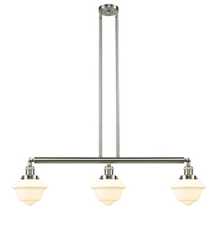Oxford - 3 Light - 40 inch - Brushed Satin Nickel - Stem Hung - Adjustable Island Light (3442|213-SN-G531)