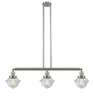 Oxford - 3 Light - 40 inch - Brushed Satin Nickel - Stem Hung - Adjustable Island Light (3442|213-SN-G532)