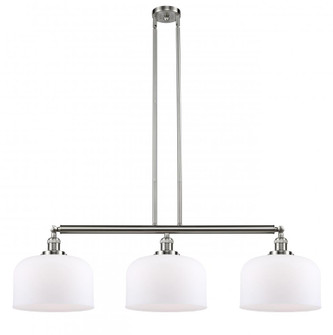 Bell - 3 Light - 42 inch - Brushed Satin Nickel - Stem Hung - Adjustable Island Light (3442|213-SN-G71-L-LED)