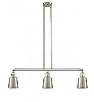 Addison - 3 Light - 38 inch - Brushed Satin Nickel - Stem Hung - Adjustable Island Light (3442|213-SN-M9-SN-LED)