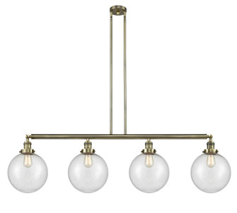 Beacon - 4 Light - 54 inch - Antique Brass - Stem Hung - Adjustable Island Light (3442|214-AB-G204-10)