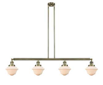Oxford - 4 Light - 52 inch - Antique Brass - Stem Hung - Adjustable Island Light (3442|214-AB-G531)