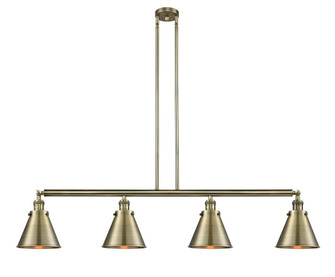 Appalachian - 4 Light - 52 inch - Antique Brass - Stem Hung - Adjustable Island Light (3442|214-AB-M13-AB-LED)