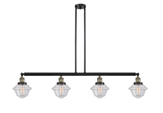 Oxford - 4 Light - 52 inch - Black Antique Brass - Stem Hung - Adjustable Island Light (3442|214-BAB-G534)
