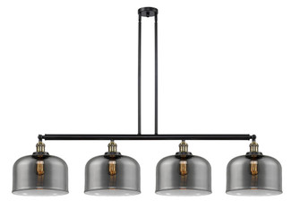 Bell - 4 Light - 54 inch - Black Antique Brass - Stem Hung - Adjustable Island Light (3442|214-BAB-G73-L-LED)