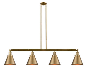 Appalachian - 4 Light - 52 inch - Brushed Brass - Stem Hung - Adjustable Island Light (3442|214-BB-M13-BB)