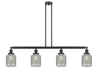 Stanton - 4 Light - 51 inch - Matte Black - Stem Hung - Island Light (3442|214-BK-G262)