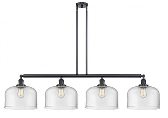 Bell - 4 Light - 54 inch - Matte Black - Stem Hung - Island Light (3442|214-BK-G72-L-LED)