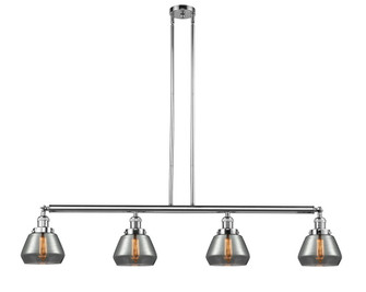 Fulton - 4 Light - 51 inch - Polished Chrome - Stem Hung - Adjustable Island Light (3442|214-PC-G173-LED)