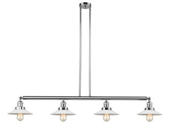 Halophane - 4 Light - 53 inch - Polished Chrome - Stem Hung - Adjustable Island Light (3442|214-PC-G1-LED)