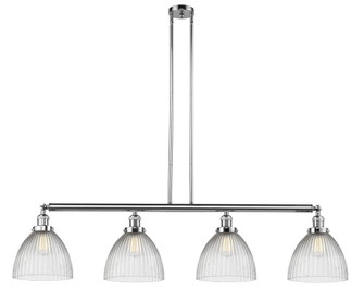 Seneca Falls - 4 Light - 51 inch - Polished Chrome - Stem Hung - Adjustable Island Light (3442|214-PC-G222-LED)