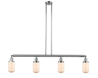 Dover - 4 Light - 49 inch - Polished Chrome - Stem Hung - Adjustable Island Light (3442|214-PC-G311)