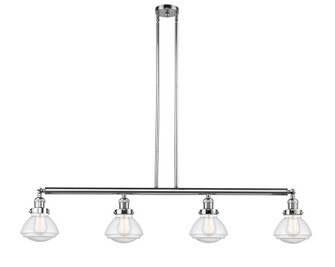 Olean - 4 Light - 51 inch - Polished Chrome - Stem Hung - Adjustable Island Light (3442|214-PC-G324-LED)