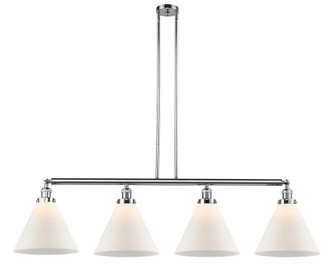 Cone - 4 Light - 56 inch - Polished Chrome - Stem Hung - Adjustable Island Light (3442|214-PC-G41-L)