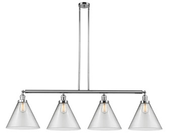 Cone - 4 Light - 56 inch - Polished Chrome - Stem Hung - Adjustable Island Light (3442|214-PC-G42-L-LED)
