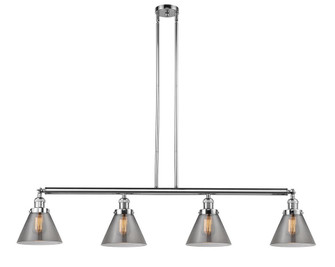 Cone - 4 Light - 52 inch - Polished Chrome - Stem Hung - Adjustable Island Light (3442|214-PC-G43)