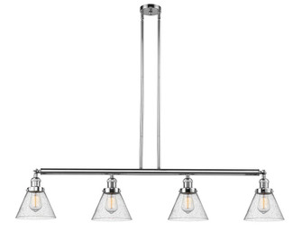 Cone - 4 Light - 52 inch - Polished Chrome - Stem Hung - Adjustable Island Light (3442|214-PC-G44-LED)